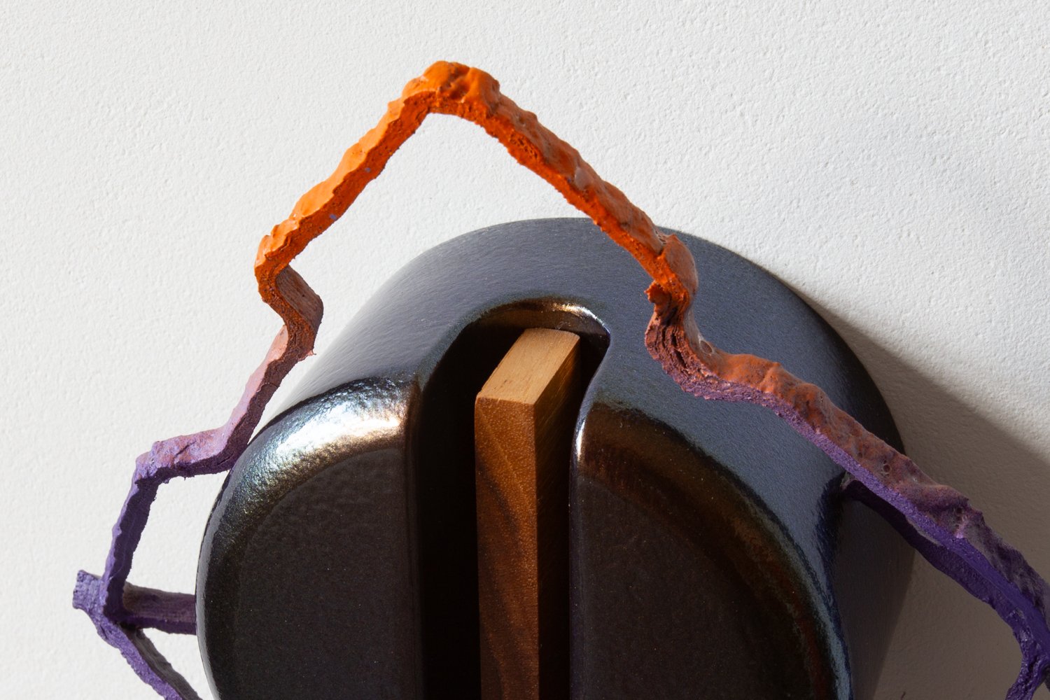 Detail of Fading Signal sculpture by Jon Kipps