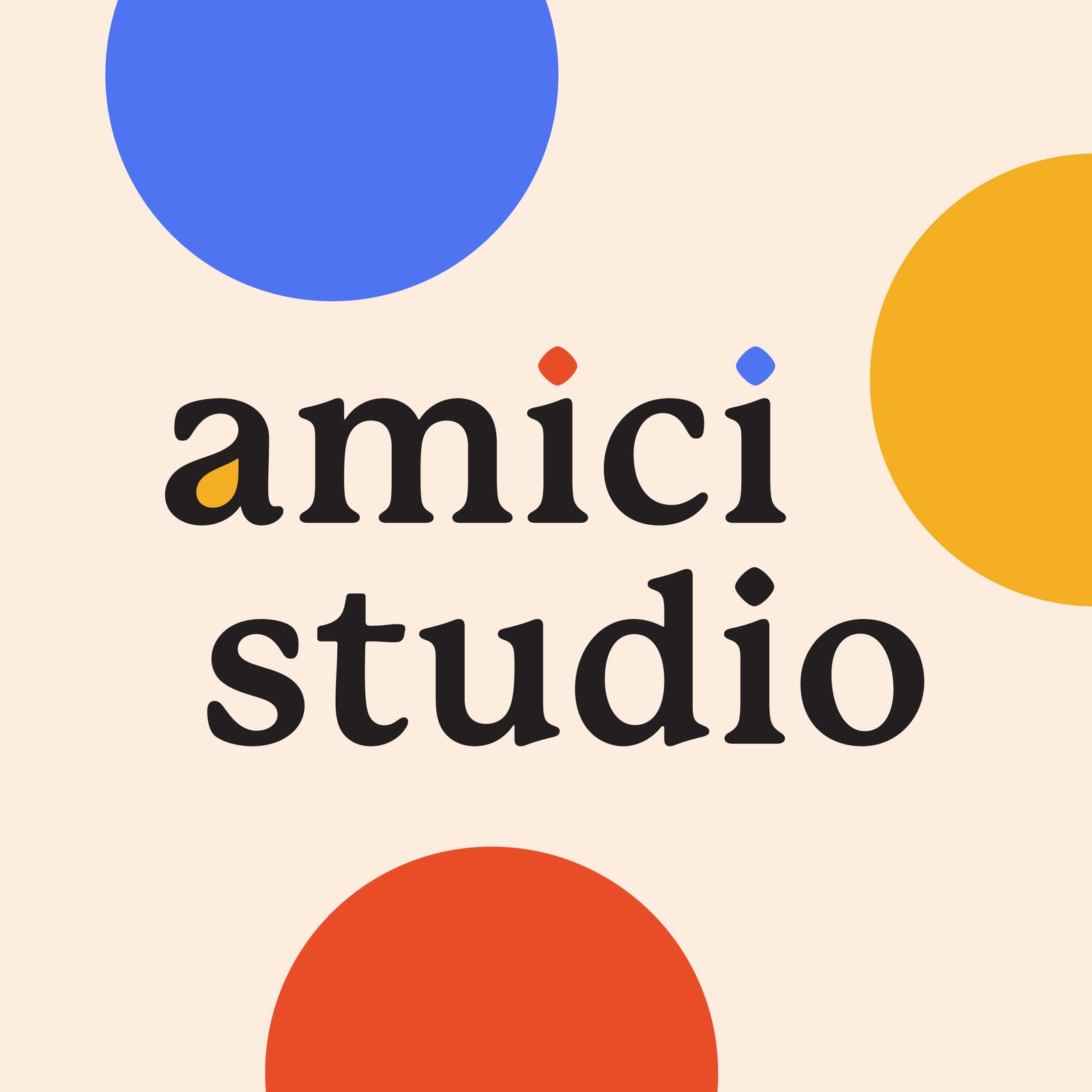 amici studio with dots